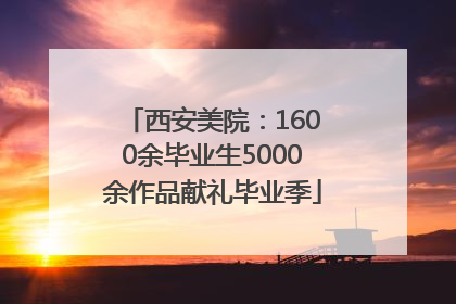 西安美院：1600余毕业生5000余作品献礼毕业季