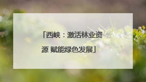 西峡：激活林业资源 赋能绿色发展