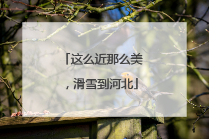 这么近那么美，滑雪到河北