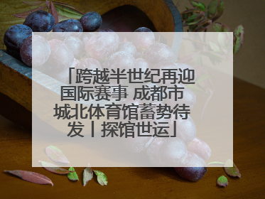 跨越半世纪再迎国际赛事 成都市城北体育馆蓄势待发丨探馆世运
