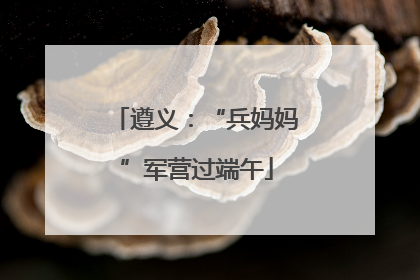 遵义：“兵妈妈”军营过端午