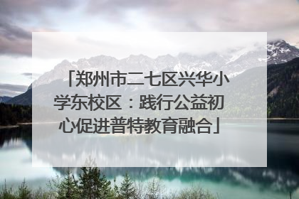 郑州市二七区兴华小学东校区：践行公益初心促进普特教育融合