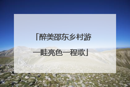 醉美邵东乡村游 一畦亮色一程歌