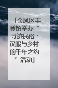 金凤区丰登镇举办“寻迹民俗：汉服与乡村的千年之约”活动