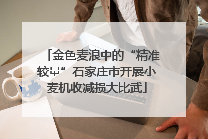 金色麦浪中的“精准较量”石家庄市开展小麦机收减损大比武