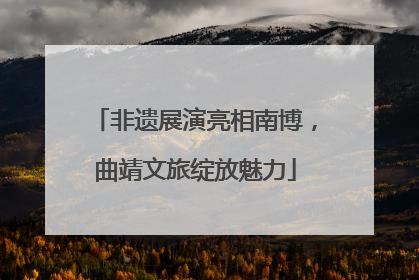 非遗展演亮相南博，曲靖文旅绽放魅力