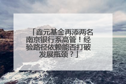 鑫元基金再添两名南京银行系高管！经验路径依赖能否打破发展瓶颈？