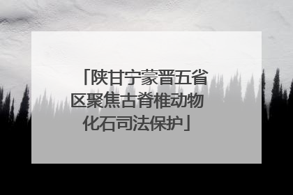 陕甘宁蒙晋五省区聚焦古脊椎动物化石司法保护