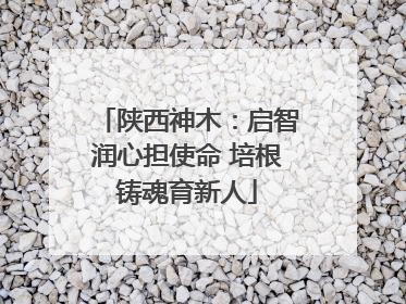 陕西神木：启智润心担使命 培根铸魂育新人