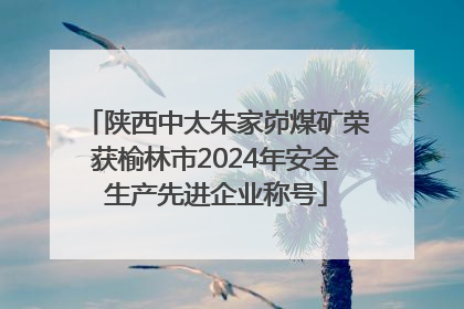 陕西中太朱家峁煤矿荣获榆林市2024年安全生产先进企业称号
