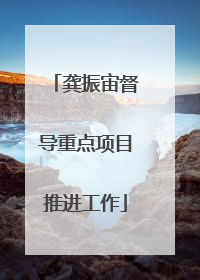 龚振宙督导重点项目推进工作