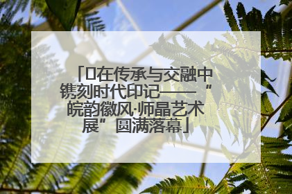 ﻿在传承与交融中镌刻时代印记——“皖韵徽风·师晶艺术展”圆满落幕
