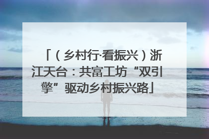 （乡村行·看振兴）浙江天台：共富工坊“双引擎”驱动乡村振兴路