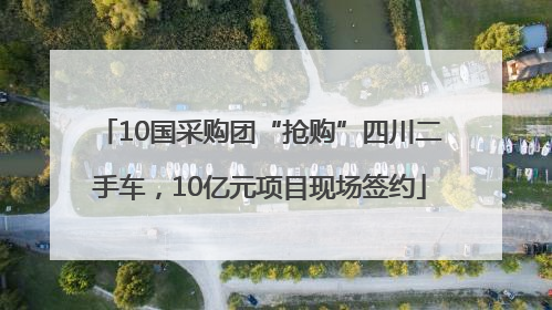 10国采购团“抢购”四川二手车，10亿元项目现场签约