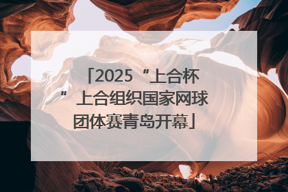 2025“上合杯”上合组织国家网球团体赛青岛开幕