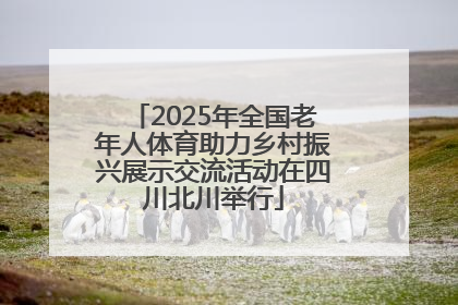 2025年全国老年人体育助力乡村振兴展示交流活动在四川北川举行