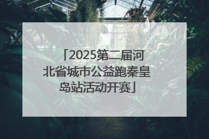 2025第二届河北省城市公益跑秦皇岛站活动开赛