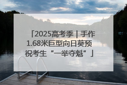 2025高考季｜手作1.68米巨型向日葵预祝考生“一举夺魁”