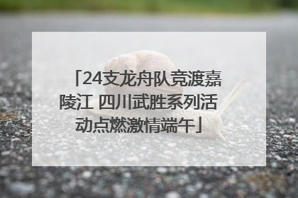 24支龙舟队竞渡嘉陵江 四川武胜系列活动点燃激情端午