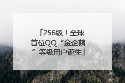 256级！全球首位QQ“金企鹅”等级用户诞生