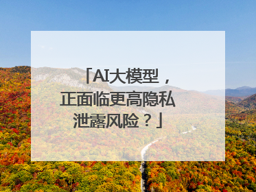 AI大模型，正面临更高隐私泄露风险？
