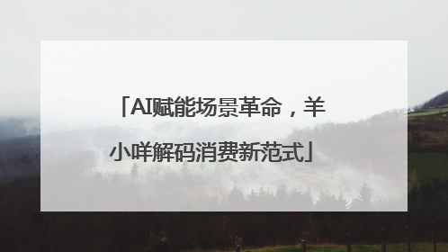AI赋能场景革命，羊小咩解码消费新范式
