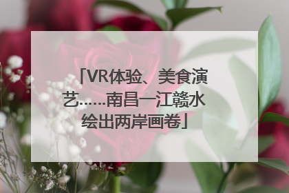 VR体验、美食演艺……南昌一江赣水绘出两岸画卷